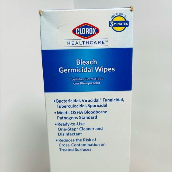 Clorox Healthcare Bleach Germicidal Wipes 44 Individually Wrapped - Picture 2 of 9